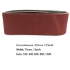 3 Inch x 21 Inch Sanding Belts, 320/400/600/800/1000 Grits, Belt
