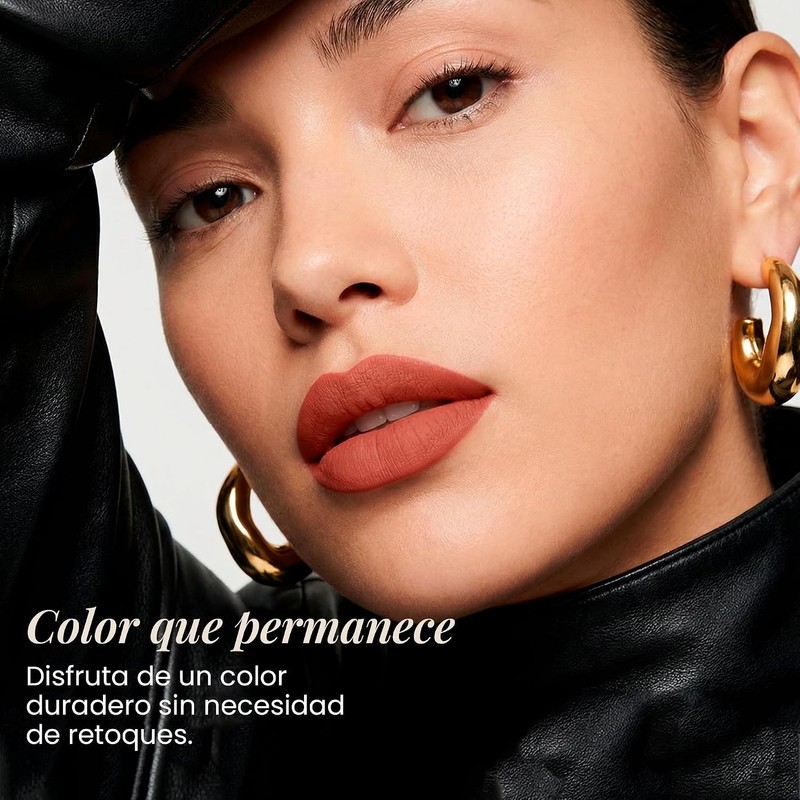 Divine Matte Labial Líquido Mate de Larga Duración, Labial Mate