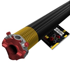 Garage Door Torsion Spring 250x2x30 for Left Side of Garage Door - Torsion Spring for Garage Door Repair Precision E-Coating 5-Year Warranty Minimum 30,000 Cycles (Red Cone)