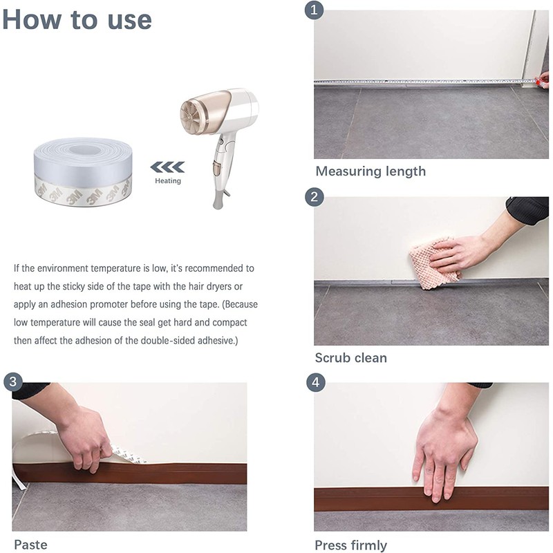 TAROSE Weather Stripping, Silicone Weather Stripping Door Seal Door Weather