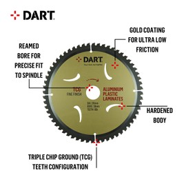 DART SNT2163060 Circular Saw Blades, Gold