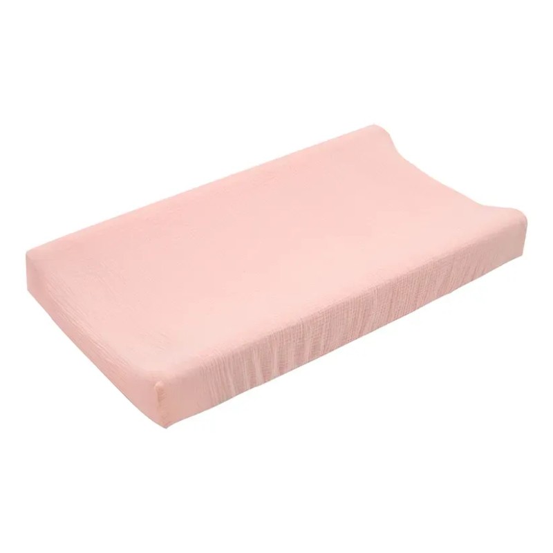 Funda Para Cambiador De Pañales, Rosa Claro Y Naranja