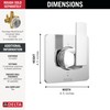 Delta Faucet Velum Chrome 6-Setting Diverter Trim Kit, Diverter Valve