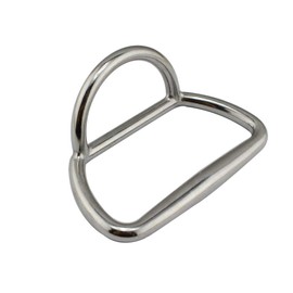 POFET Marine 316 Stainless Steel D-Ring Rubber Traction,Horse Hoof Ring Dinghy Fixed Handle Accessories