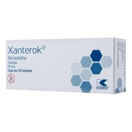 Xanterok Simvastatina 20 Mg Caja con 30 Tabletas Kener