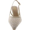 Sam Edelman Women's Bianka Sling Pump Modern Ivory Mesh Glitz