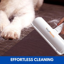 LyfNeeds Reusable Pet Hair Remover Roller – Dog & Cat Hair Remover for Furniture, Couch, Carpet, Clothing – Pet Hair Removal Tool for Couch – Lint Roller for Furniture, Car & Bedding