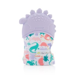 Itzy Ritzy - Manopla de dentición de silicona para bebés calmante con correa ajustable, sonido arrugado y silicona texturizada para aliviar el dolor e hinchazón de las encías, para edades de 3 meses