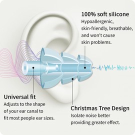 Earplugs for Sleeping,8 Pairs Noise Cancelling Silicone Earplugs for Sleeping Swimming Snoring Concerts