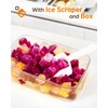 Ice Cube Tray With Lid and Bin,2-Pack Ice Trays for