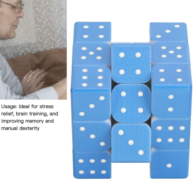 3x3 Braille Speed Puzzle for Blind Person Weak Vision 3D