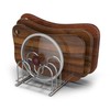 LENITH 304 Stainless Steel Wire Cutting Board Holder, Cutting Board