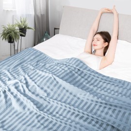 Elegear Revolutionary Cooling Blanket Queen, Absorbs Heat to Keep Body Cool for Night Sweats, Double Sided Arc-Chill3.0 Cooling Fiber Q-Max>0.5, Lightweight Summer Cold Blankets for Sleeping 79“ x 86”