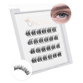 Onlyall DIY Eyelash Extensions Cluster Lashes Individual Lashes Natural Lash Clusters Wispy Lashes Strip Lashes Extension-Y148