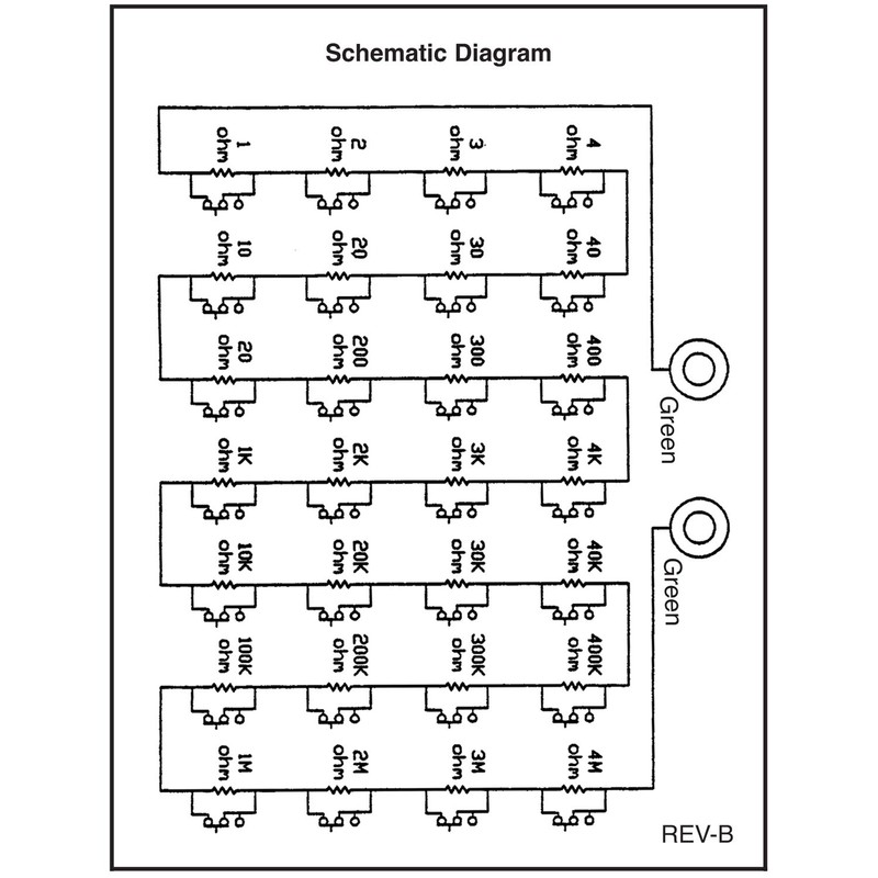 Elenco Resistance Substitution Box | Resistance Range From 1Ω To