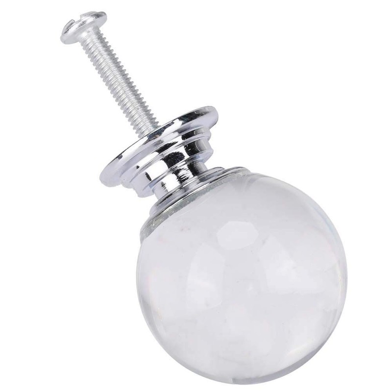 Ticfox 10pcs Crystal Glass Ball Pulls Cabinet Door Knobs Cupboard
