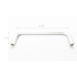 FixtureDisplays 2PK Aluminum Cabinet Pulls Cabinet Hardware Handle Pull 4" Hole Centers 4.3" L