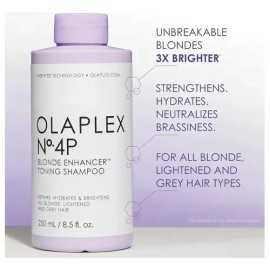 Shampoo Matizador Para Rubios Morado Olaplex No.4p 250 Ml                                                                                             