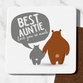 Auntie Gifts Coaster Ideal Birthday Best Auntie Presents Xmas Auntie Christmas