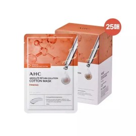 NS Home Shopping [NS홈쇼핑][etv] AHC 순면 마스크 팩 앱솔루트 리턴 퍼밍 25매[35776663] [NS Home Shopping][etv] AHC Cotton Mask Pack Absolute Return Firming 25 Sheets [Single item]