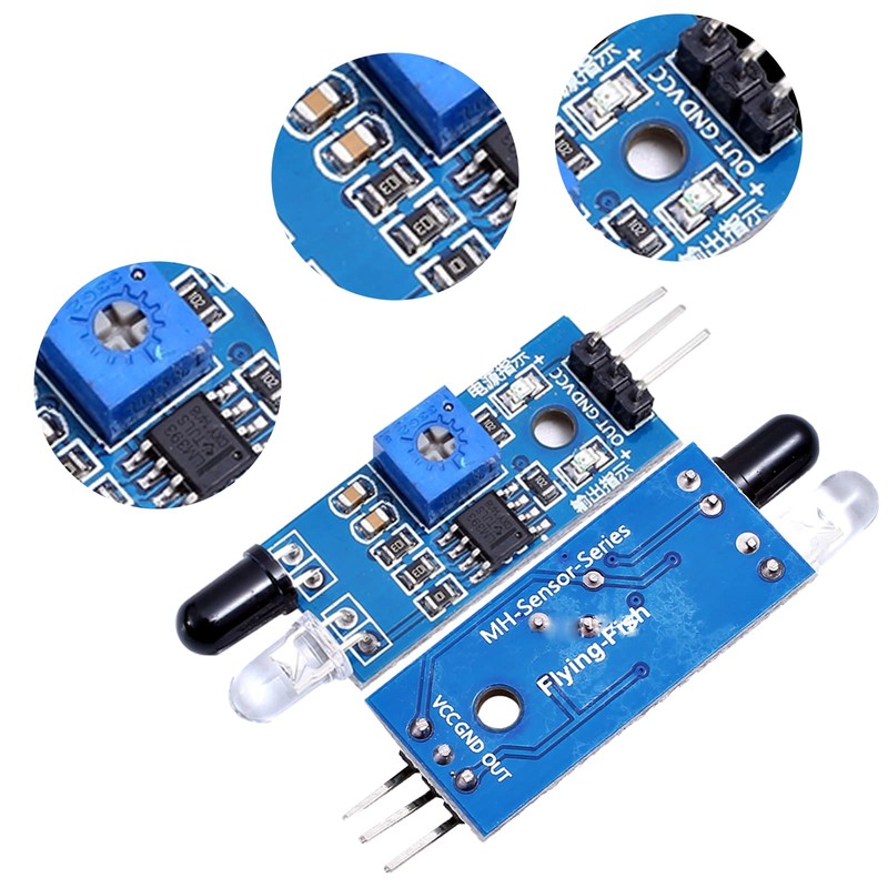 GERUI IR Infrared Obstacle Avoidance Sensor Module 3 Wire Reflective