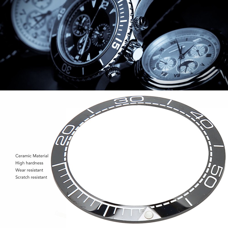 Professional Watch Bezel Insert 38mm Ceramic Watch Bezel Ring Repair