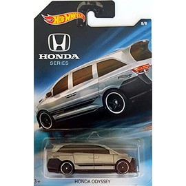 Hot Wheels - Honda Series - Honda Odyssey Van - Silver with Black Stripes and Highlights - Unique Art Card!