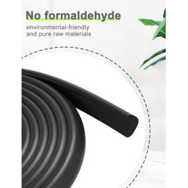 Arinbeb Foam Corner Protector Edge and Corner Guard, with 12.5 feet Length Foam Safety Bumpers, Baby Proofing Safety Table Corner Protectors (Black 12.5ft)