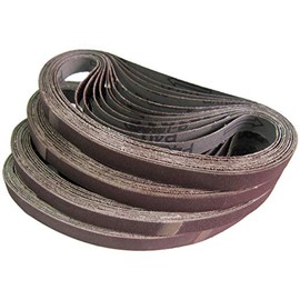 48 Piece HKB Fabric Sanding Belts 13 x 457 mm Grain Each 8 x 40/60/80/120/240 Black and Decker Power File Professional Quality for Multiple Surfaces Fine and streak-free Sanding, Universal Use, Item No. 420072