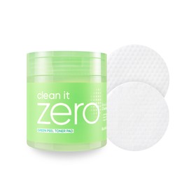 Banilaco [Banila Co.] Clean It Zero Green Peel Toner Pad 200ml/70ea - Vegan LHA Peeling Toner Pad Eco-friendly 100% Pure Cotton Pad