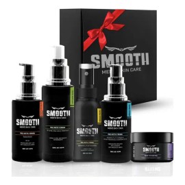 Kit Facial Antiedad Hombre Smooth Piel Mixta Grasa 5pz                                                                                                
