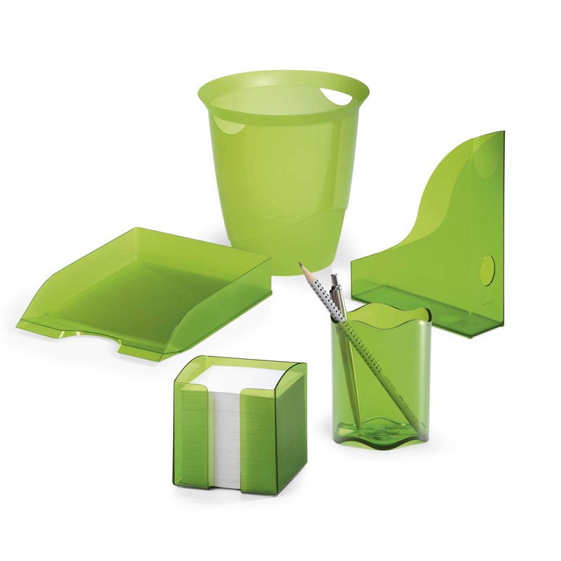 Durable Trend Waste Bin Plastic 16 Litre - Translucent Light