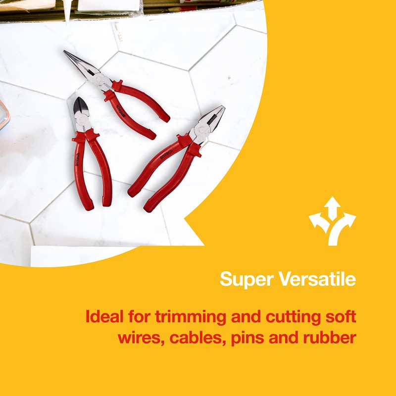 Amtech - Set of Pliers for Trimming and Cutting Wires,