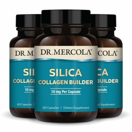 Dr. Mercola- “Constructor de Colágeno de Sílice, 90 porciones (180 Cápsulas), Suplemento Dietético, Soporte para la Piel y Huesos y