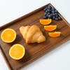 Premium Dining Rectangular Wooden Tray Set of 4(10", 12", 14",