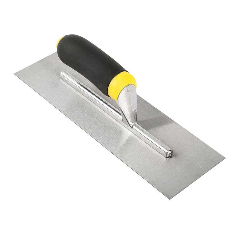 ZJNOTED plastering Trowel 12"X4" Carbon Steel Soft Handle plastering Trowel