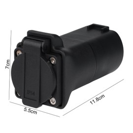 TKSE EV Adapter for MG, Adapter V2L for MG EV, Type 2 to Schuko, 3.5kw 16a 220v, Water and Dustproof
