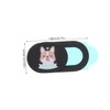 Operitacx 5Pcs Cat Pattern Webcam Cover Ultra Thin Privacy Protector