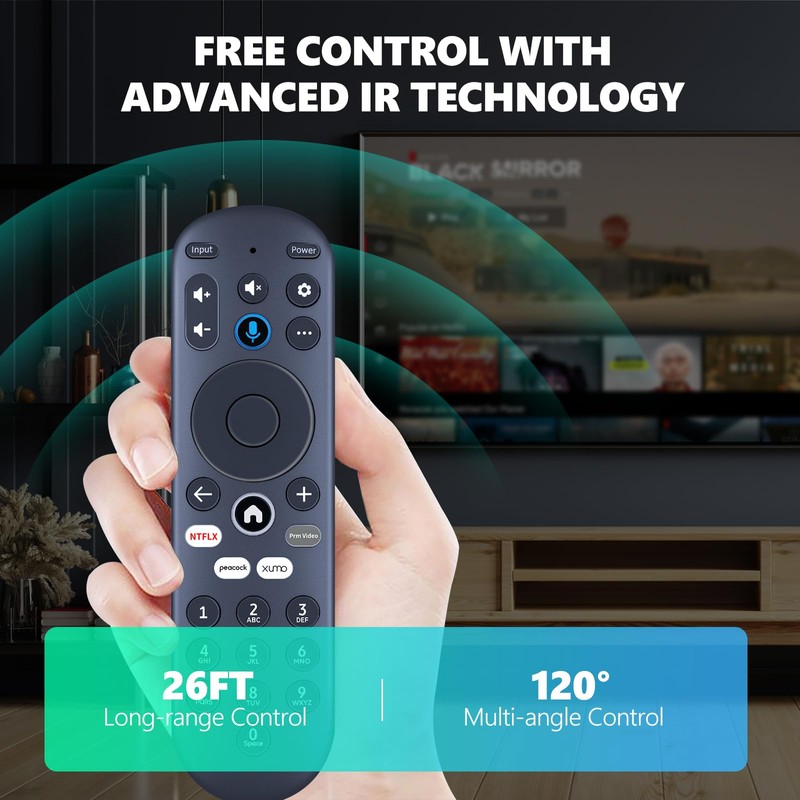 PZL Replacement Voice Remote Control ONLY fit for Element Xumo