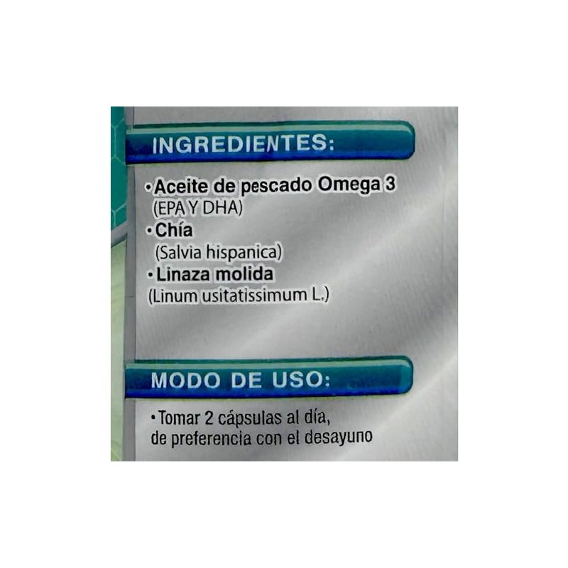 Omega 3 con EPA y DHA 72 cápsulas de 500