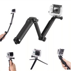 For GoPro 3 in 1 Adjustable Selfie Stick Tripod For Go Pro Hero 7 6 5 4 3