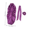 Healvian 1set Elastic Band Silk Sleeping Hat for Women Hair