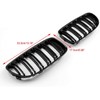 E90 E91 4 Door 09-11 Gloss Kidney Grille Double Bridge