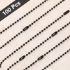 SANNIX 100Pcs Ball Beads Chain, Metal Hanging Chains 4.72 Inch