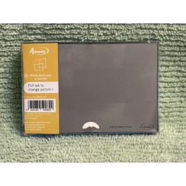 ADVENTA GBF-46-BE acrylic photo frame w/ liquid blue wave action 4X6”, 101x152mm