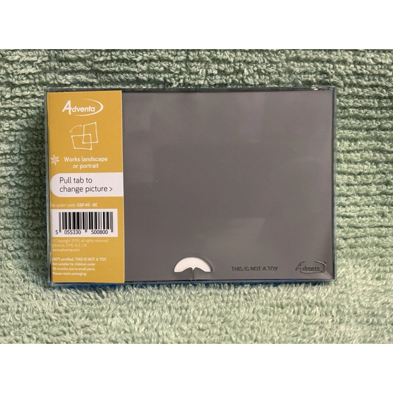 ADVENTA GBF-46-BE acrylic photo frame w/ liquid blue wave action