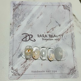 Dara Beauty December Art of the MonthMother-of-Pearl Nails❣ - Nail Glue / 다라뷰티 12월 이달의아트자개네일❣ - 네일글루