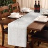 tiosggd White Faux Fur Table Runner, 15'' x 72'' Wide