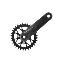 SunRace FC-M408 175x38 122 SQR JIS crankset Black