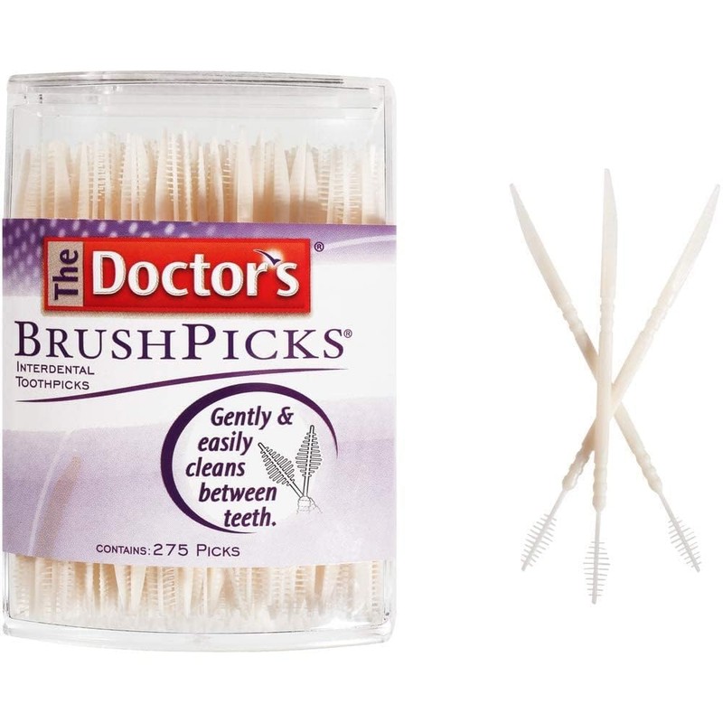 The Doctor's BrushPicks Interdental Toothpicks, 275 Picks (Pack of 2)